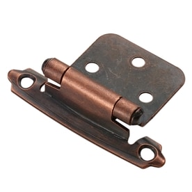 Style Selections 2-Pack 2-3/4-in x 1-3/4-in Aged Bronze Self-Closing Flush Cabinet Hinges
