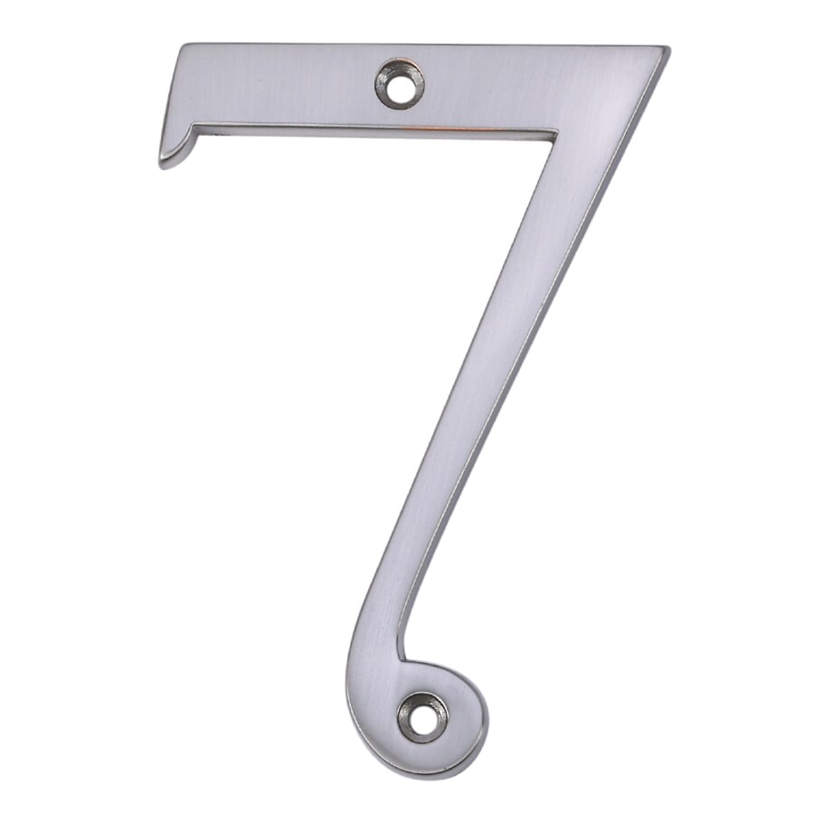 Gatehouse 4in Satin Nickel Number 7 at