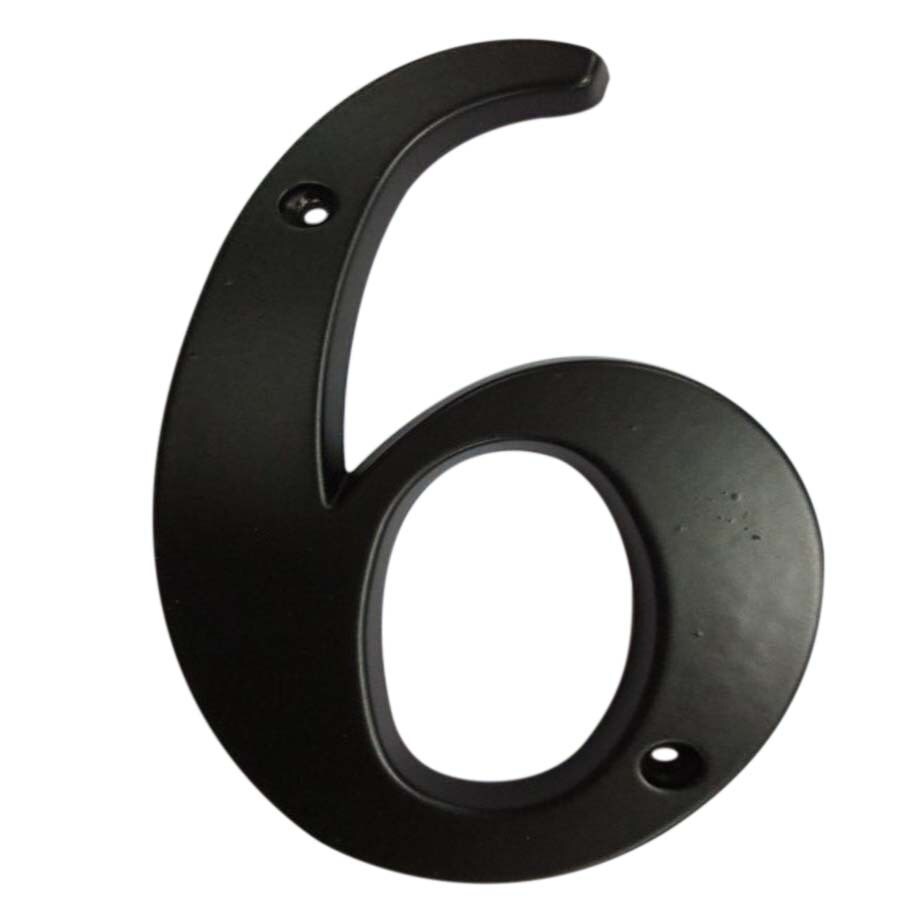 Gatehouse 5in Black Number 6 in the House Letters & Numbers department