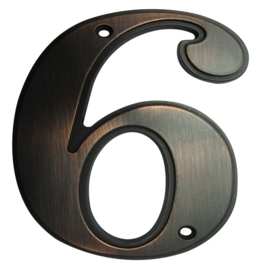 Gatehouse 5in Aged Bronze Number 6 in the House Letters & Numbers
