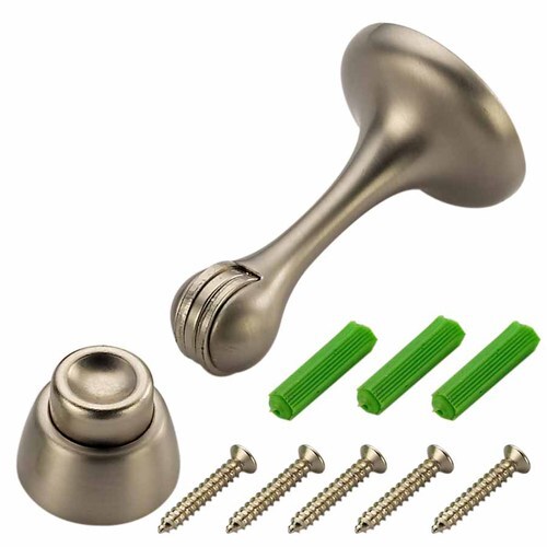 Gatehouse Satin Nickel Door Stop Set at