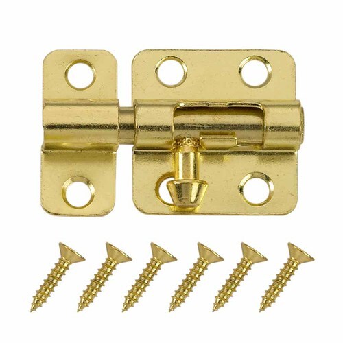 Gatehouse 2" Brass Plated Window Bolt with Screws in the Door Bolts department at