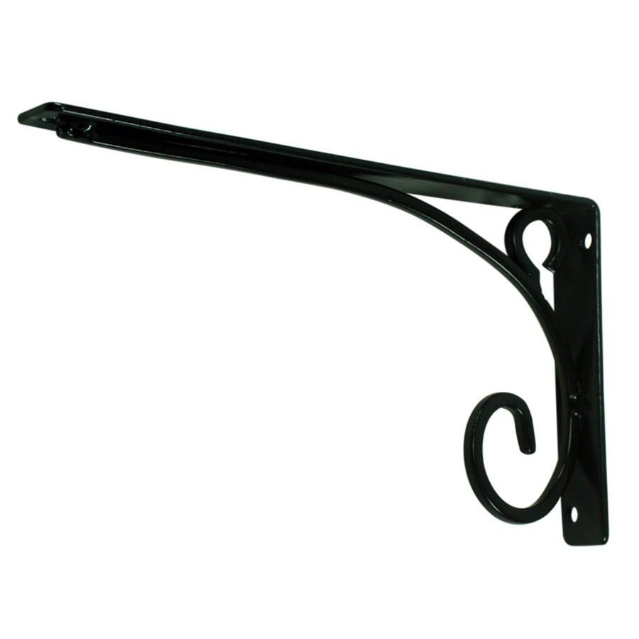 decorative black shelf brackets