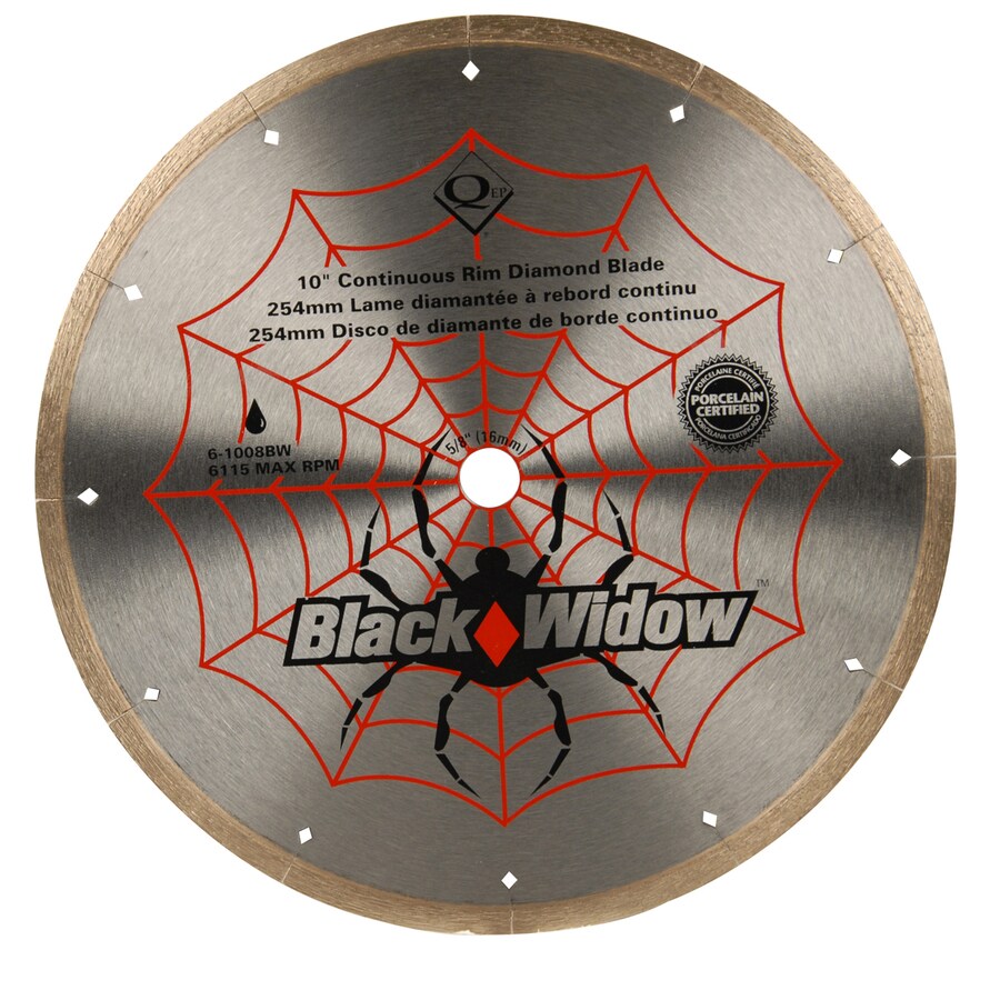 Black Widow 10in Wet Continuous Diamond Circular Saw Blade in the