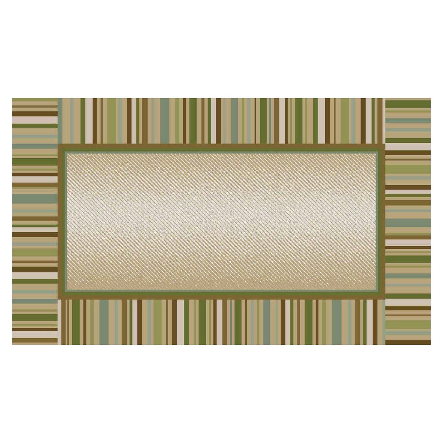 Maples Industries 20 X 34 Green Stripe Border Accent Rug At Maples Industries 20 X 34 Green Stripe Border Accent Rug