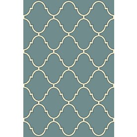 At Lowes Allen Roth Blue Indoor Throw Rug Common 3 X 4 Actual