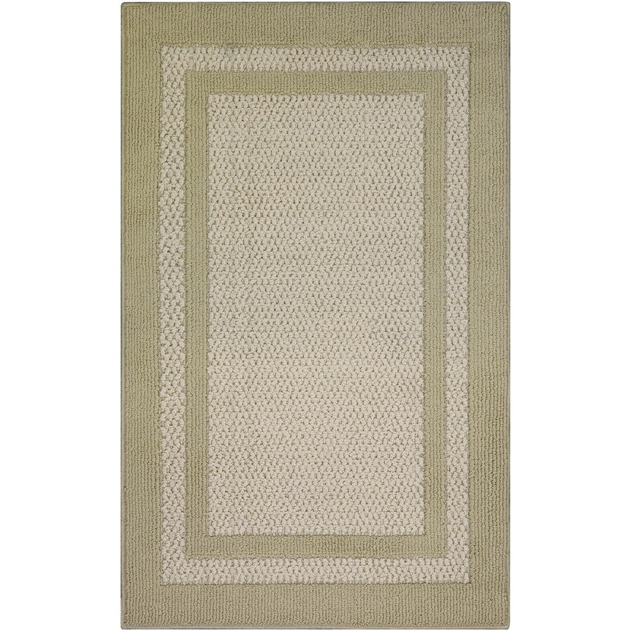 Maples Rugs 3 x 4 Beige/Light Beige Indoor Border Throw Rug in the Rugs