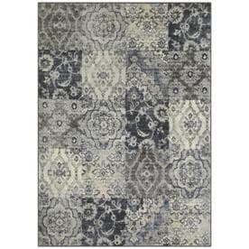 Rugs At Lowes Maples Rugs Value Bay Gray Persian Indoor Distressed Area Rug Common 5 X
