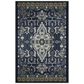 At Lowes Allen Roth Blue Indoor Moroccan Throw Rug Common 3 X 4 Actual