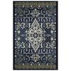 Allen + roth Blue Multi Rectangular Indoor Machine-Made Moroccan Throw ...