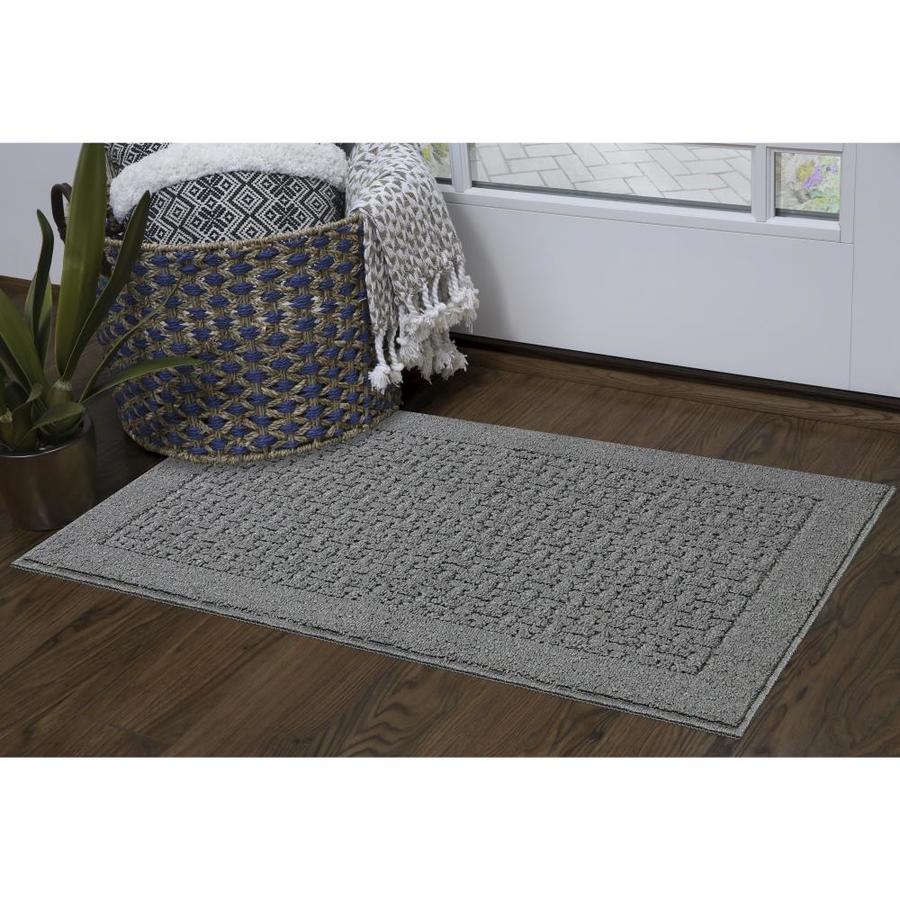 Maples Rugs 2 x 3 Charcoal Indoor Solid Throw Rug in the Rugs ...