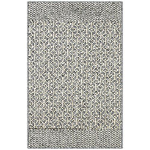 Maples Rugs 11/2 x 21/2 Grey Indoor Border Throw Rug in the Rugs