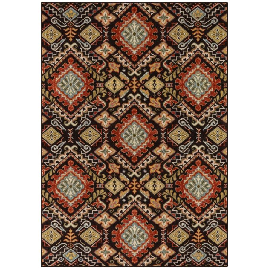 allen + roth Jessa 5x7 Multi Cut Pile Print Area Rug in the Rugs ...