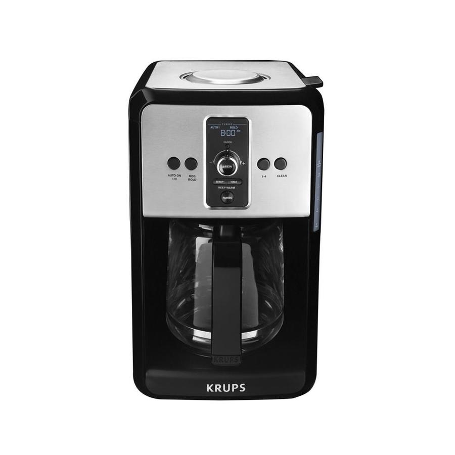 Krups 12-Cup Black/Stainless Coffee Maker at Lowes.com