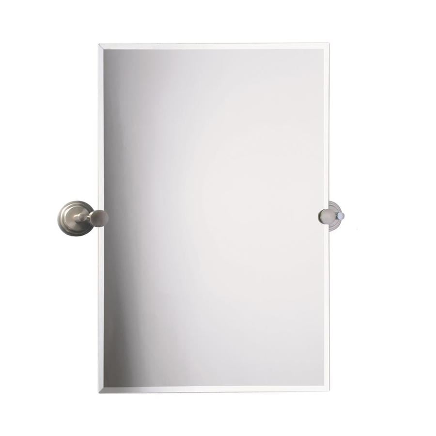 shop gatco tiara tiara 23.5-in chrome rectangular bathroom mirror at