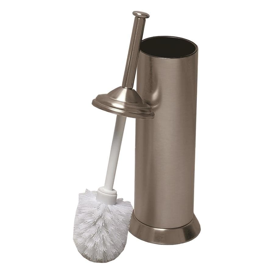 Gatco Satin Nickel Metal Toilet Brush Holder in the Toilet Brush