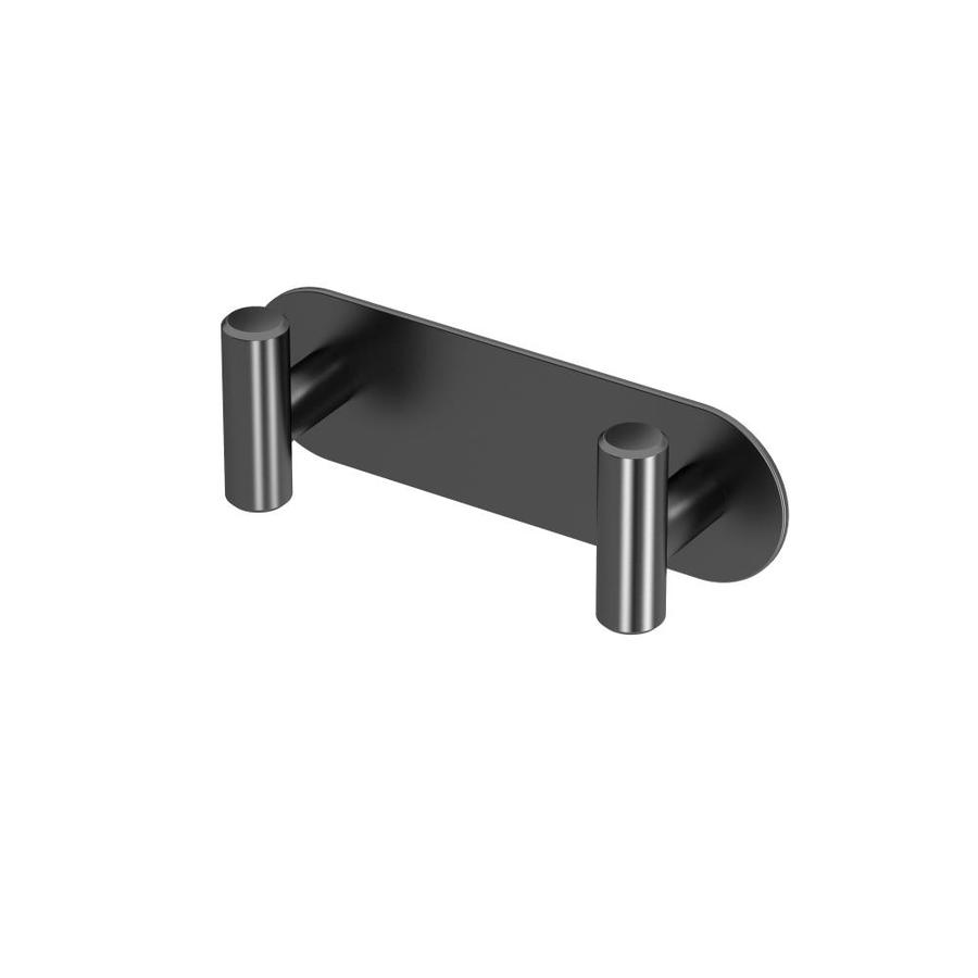Gatco Latitude 2 Double Hook Matte Black Towel Hook in the Towel Hooks