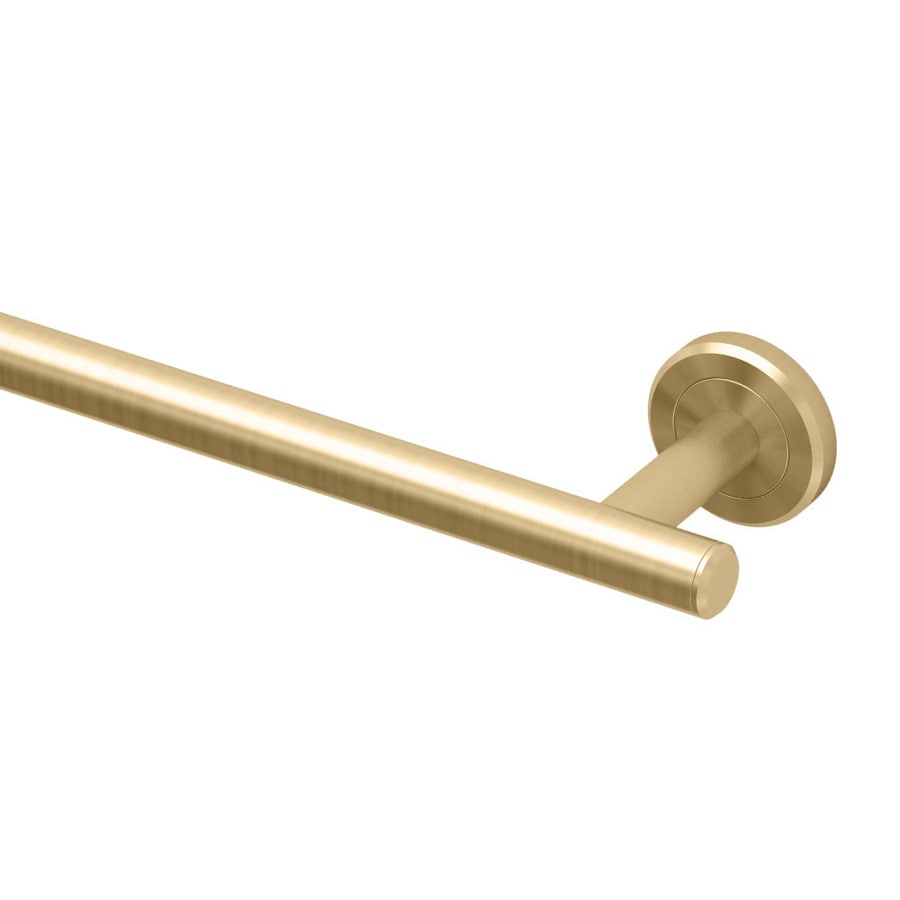 Gatco Latitude 2 Brushed Brass Single Towel Bar (common: 24-in; Actual 