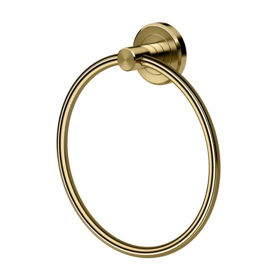 Shop Gatco Latitude 2 Brushed Brass Wall Mount Towel Ring at