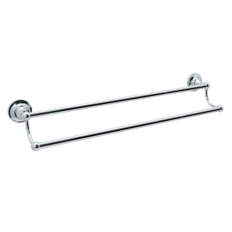 Gatco Tiara 24-in Chrome Double Towel Bar At Lowes.com