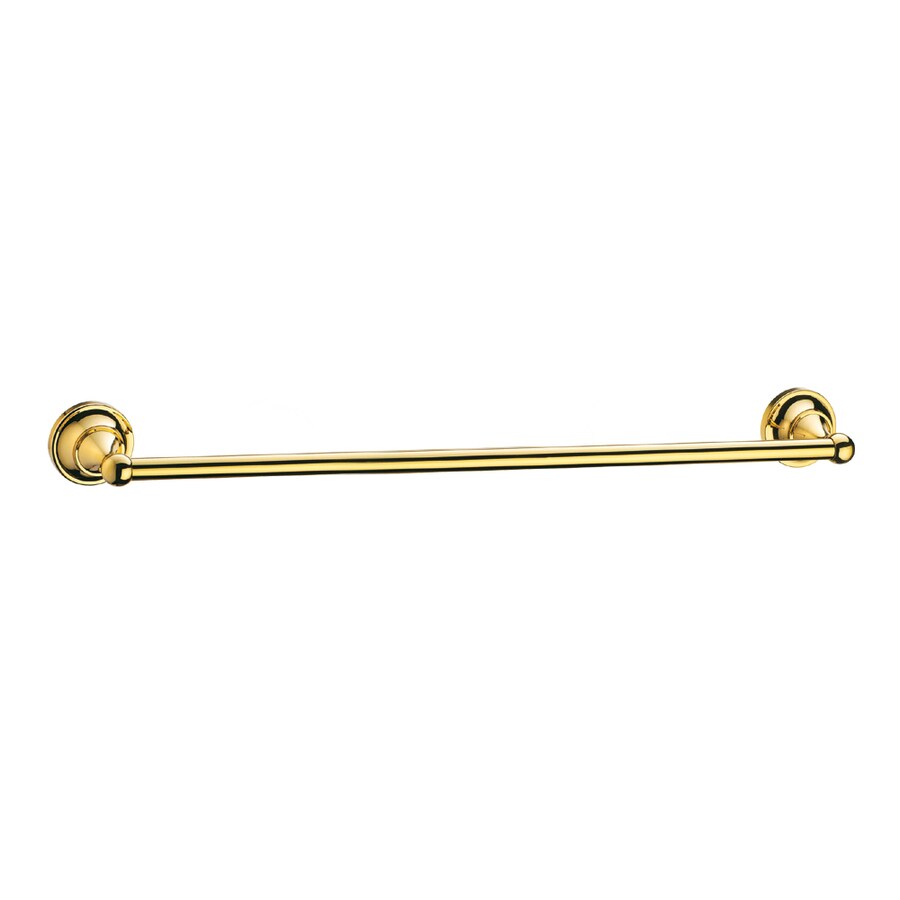 Gatco 4740 Macartney 24-in Polished Brass Single Towel Bar