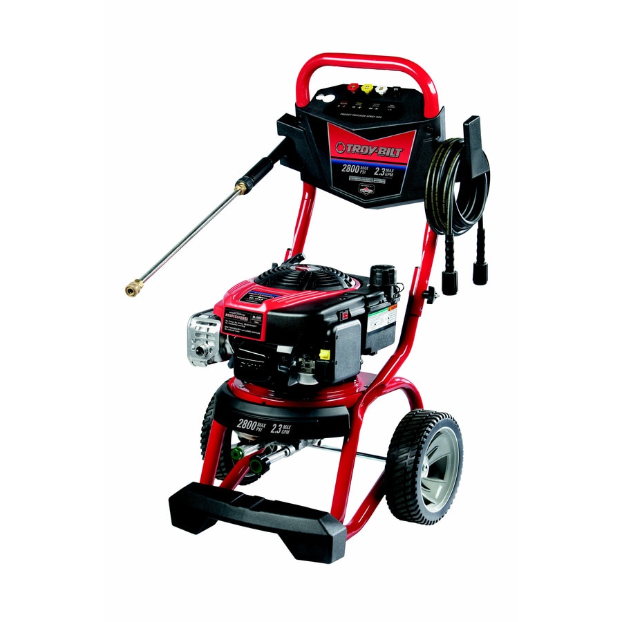 TroyBilt 2800PSI 2.3GPM Cold Water Gas Pressure Washer with Briggs and Stratton Engine CARB