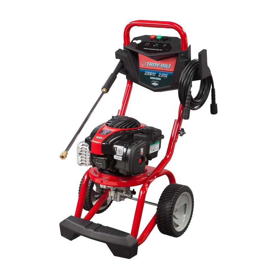 Troy-Bilt 2200-PSI 1.9-GPM Cold Water Gas Pressure Washer with Briggs ...