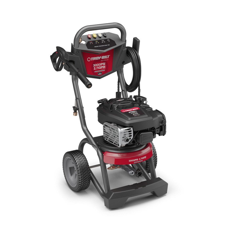 Troy-Bilt 3000-PSI 2.7-GPM Cold Water Gas Pressure Washer with Briggs ...