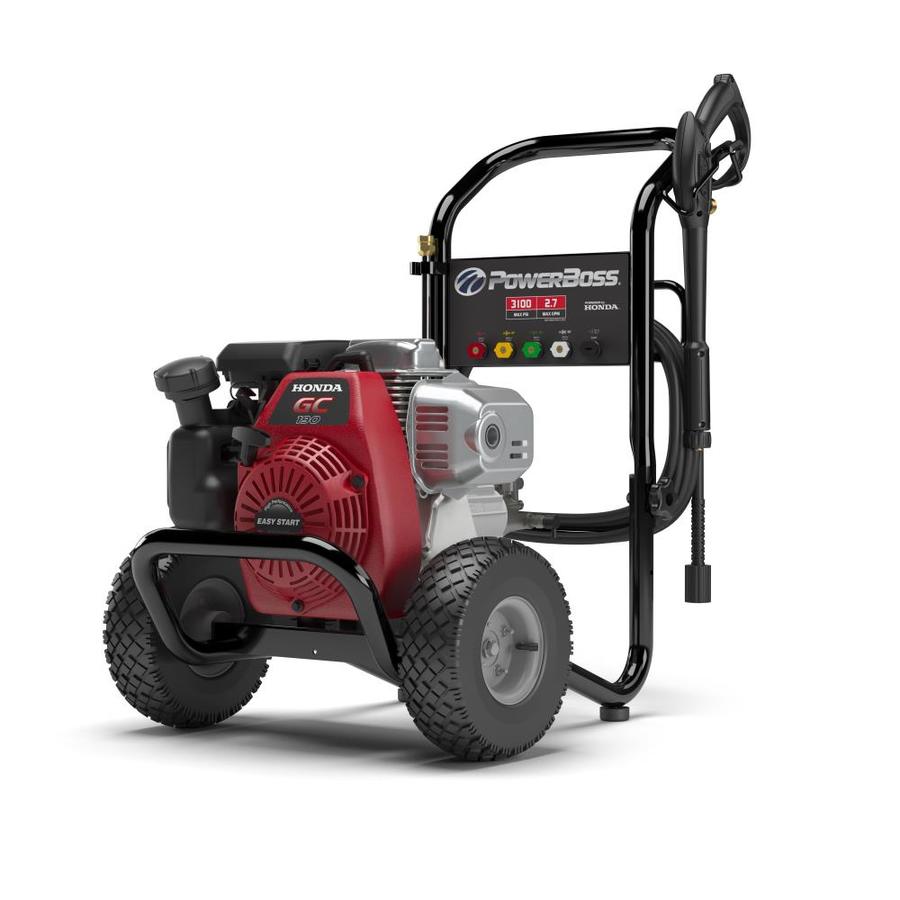 PowerBoss 3100-PSI 2.5-GPM Cold Water Gas Pressure Washer with Honda ...