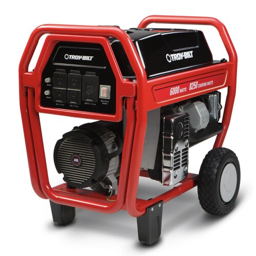 Troy-Bilt 6000 Running Watts Portable Generator (CARB) in the Portable ...