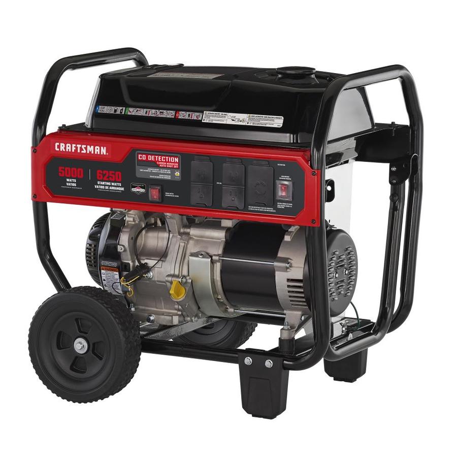 CRAFTSMAN CMXGGAS030732 5000-Watt Gasoline Portable Generator with ...