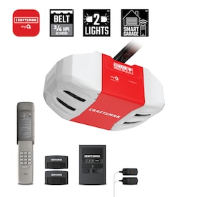 Craftsman 1 Hp My Q Smart Belt Drive Garage Door Opener With Myq And Wi Fi Compatibility And Battery Back Up In The Garage Door Openers Department At Lowes Com