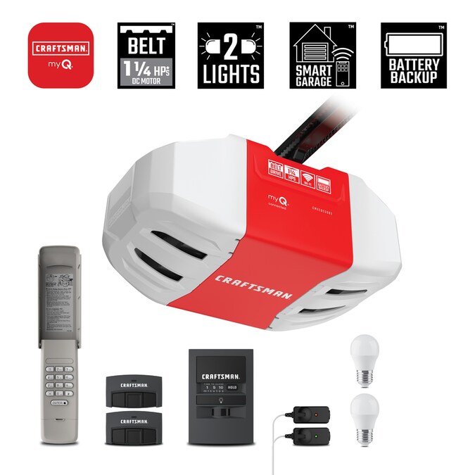 Craftsman 1 25 Hp Myq Belt Drive Garage Door Opener In The Openers Department At Com - How Do I Change The Keypad Code On My Craftsman Garage Door Opener