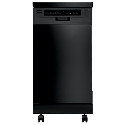 Frigidaire 17 625 In Black Portable Dishwasher With Stainless
