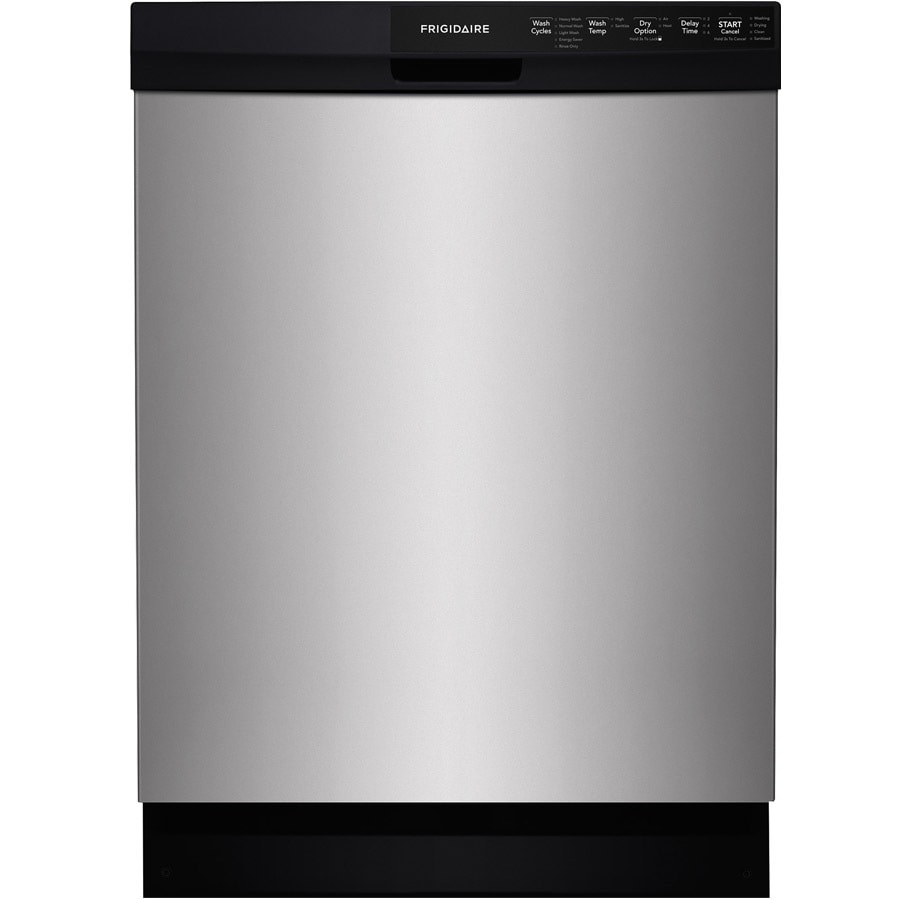 Frigidaire Fully Visible 24-in Built-In Dishwasher (Black), 54-dBA at