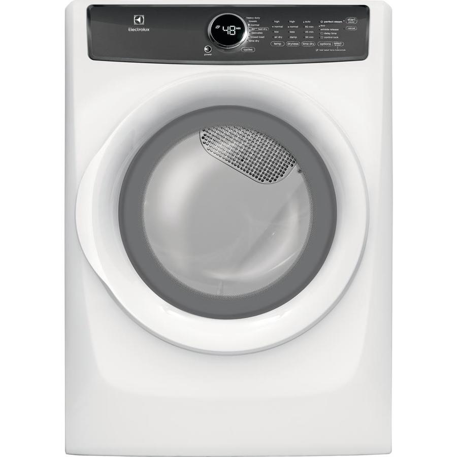 Electrolux 8-cu ft Stackable Steam Cycle Electric Dryer (White) ENERGY ...