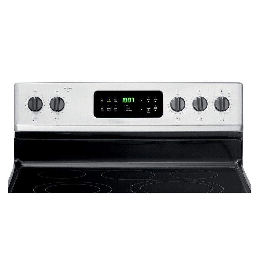 Frigidaire Gallery 30-in Smooth Surface Self-Cleaning Electric Range  (Stainless Steel) at