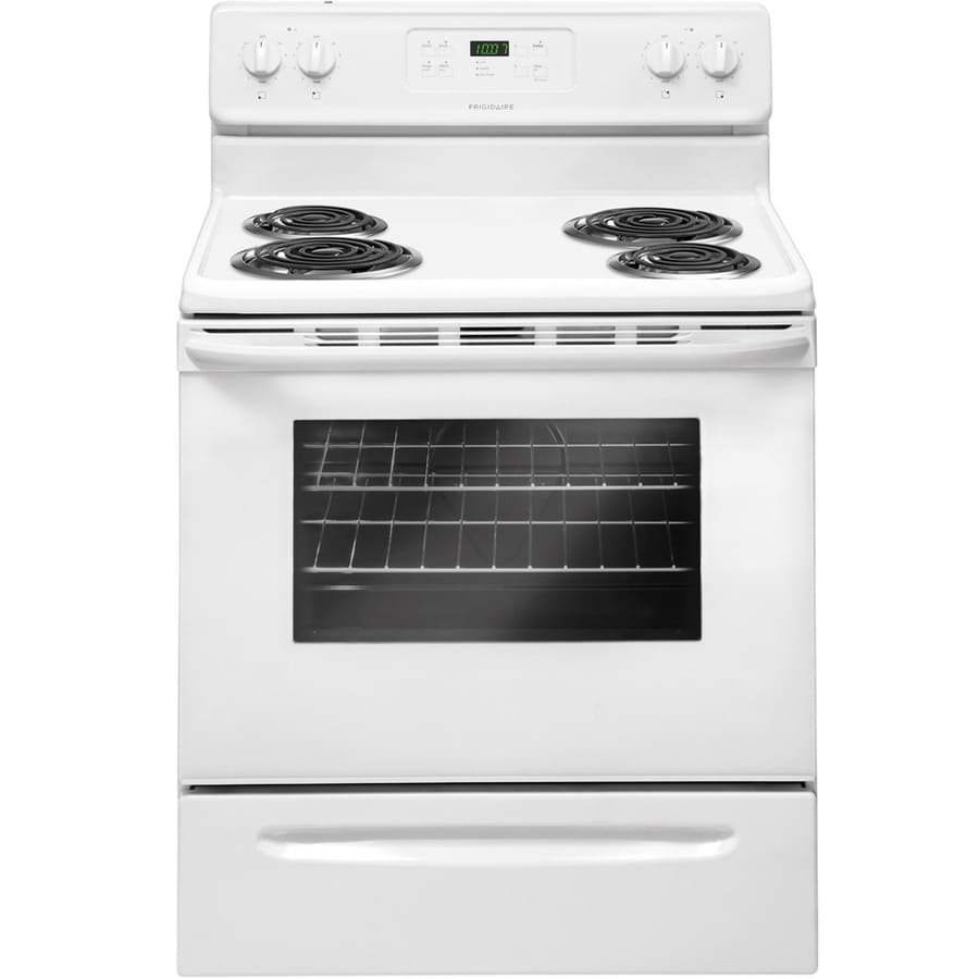 White electric deals stoves at lowes