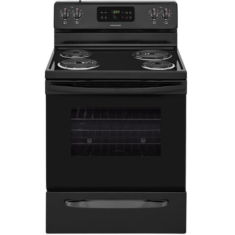 Frigidaire Freestanding 5.3-cu Ft Self-Cleaning Electric Range (Black ...