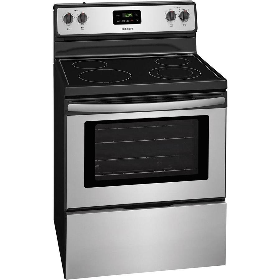 Frigidaire 30-in Glass Top Electric Range (stainless Steel) In The 