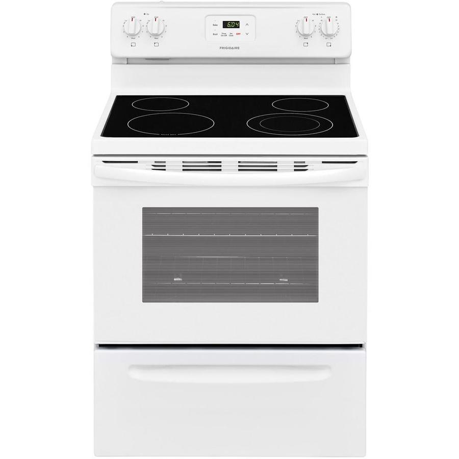 Frigidaire 30in Glass Top Electric Range (White) at