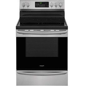 Frigidaire Gallery Smooth Surface 5-Element 5.7-cu ft Self-Cleaning True Convection Freestanding Electric Range (Smudge-Proof Stainless Steel) (Common: 30-in; Actual: 29.875-in)
