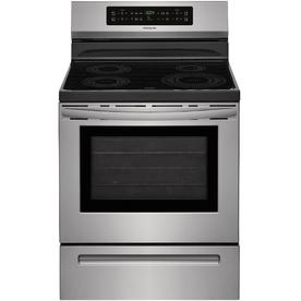 White Electric Induction Range frigidaire 4 element 5 4 cu ft self cleaning freestanding induction range stainless