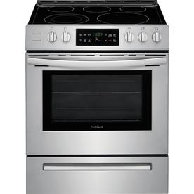 Slide In Electric Ranges At Lowes Frigidaire Freestanding Front Control Range