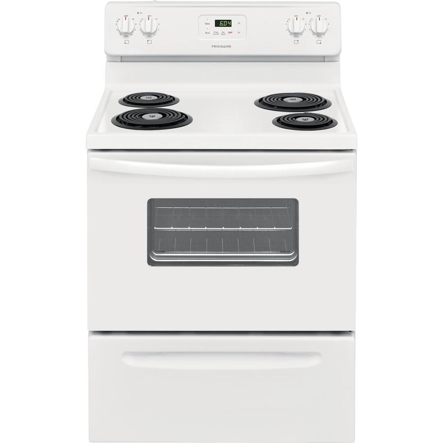 Frigidaire 4.8-cu ft Freestanding Electric Range (White) (Common: 30-in ...