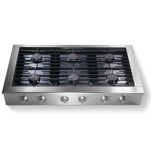 Electrolux Icon 48 In 6 Burner Gas Cooktop Stainless At Lowes Com