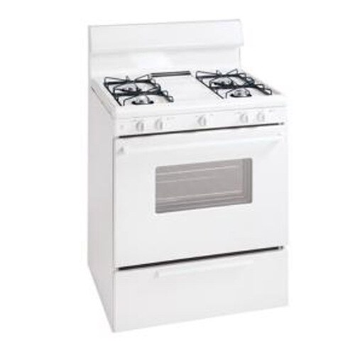 Tappan 4 Burners 4 1 Cu Ft Gas Range White Common 30 In