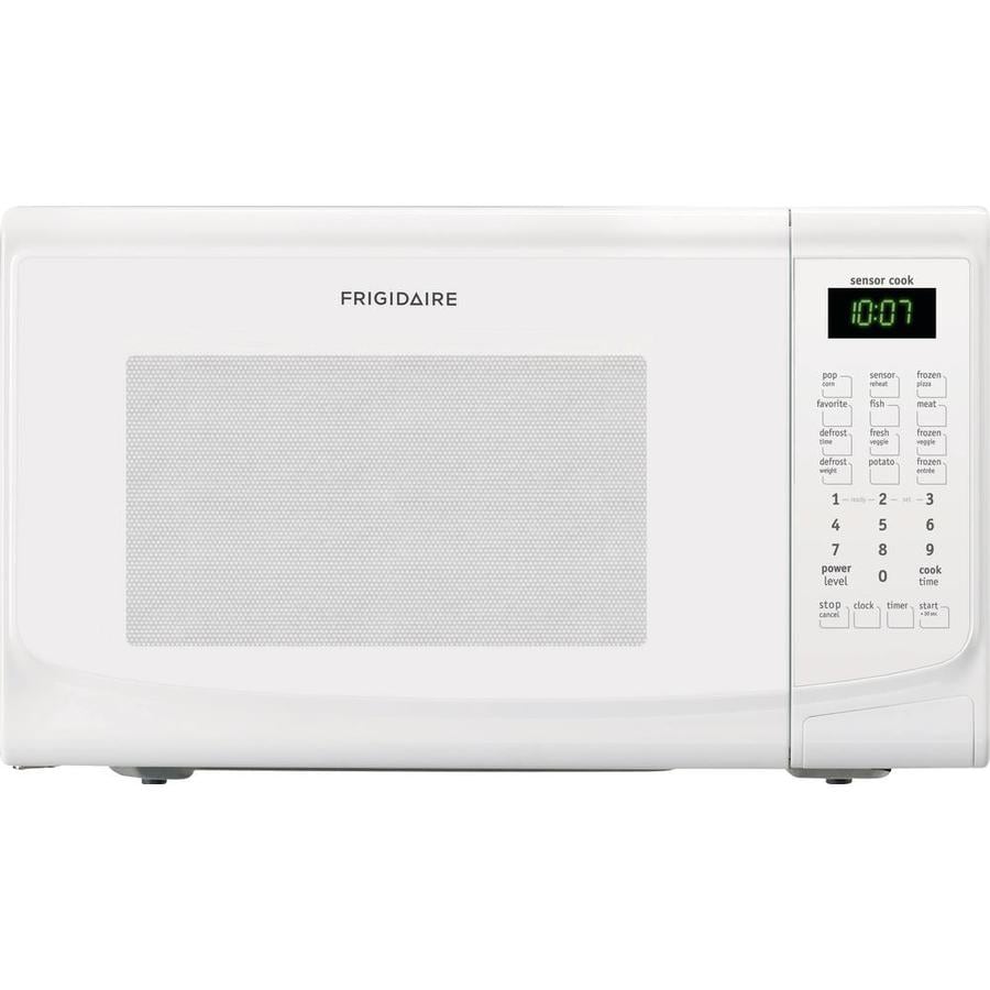 Frigidaire 1.4-cu ft 1,100-Watt Countertop Microwave (White) at Lowes.com