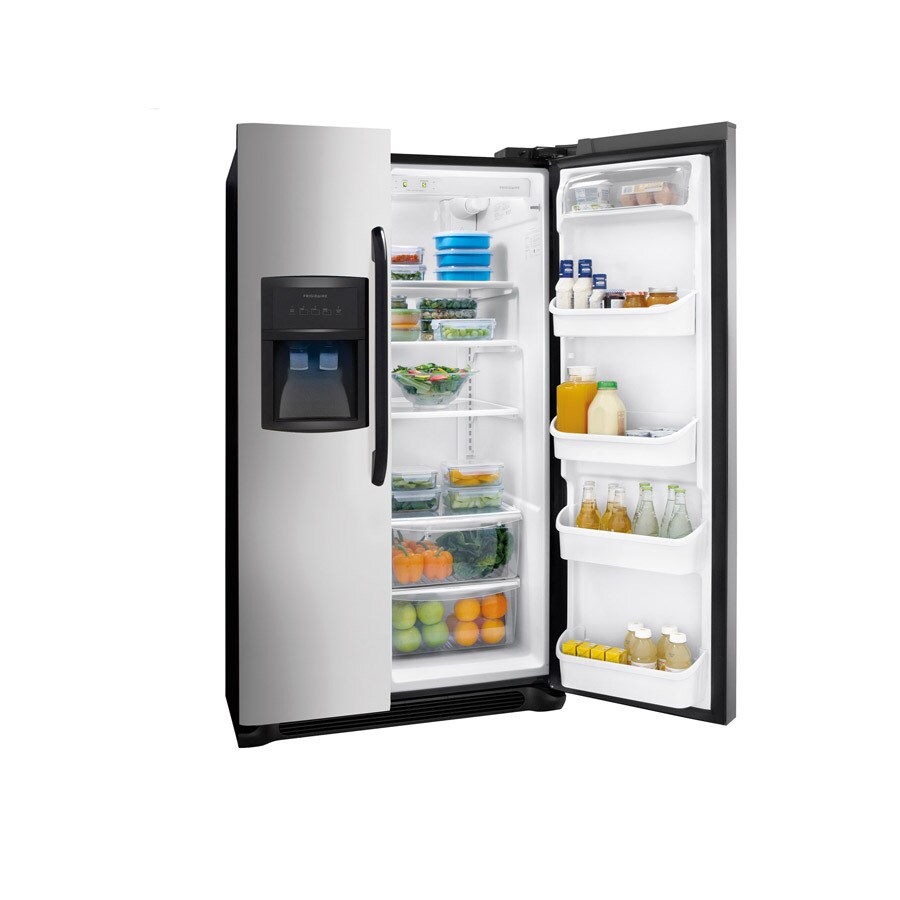 Frigidaire 26cu ft SidebySide Refrigerator with Ice Maker (Stainless