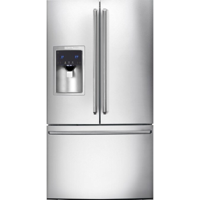 Electrolux 27 8 Cu Ft French Door Refrigerator With Dual Ice Maker Stainless Steel Energy Star In The French Door Refrigerators Department At Lowes Com